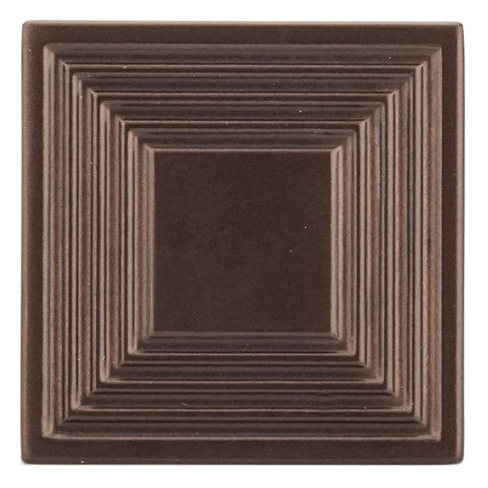 Transitional Knob, 1-3/8" x 1-3/8", Honey Bronze alt 0