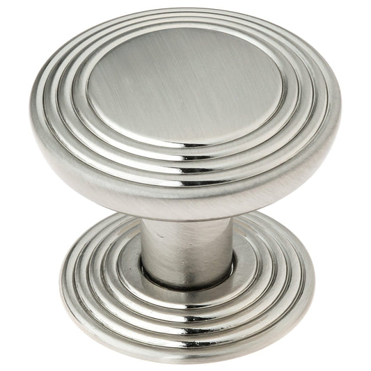 Transitional Knob, 1-1/4" D, Brushed Nickel alt 0