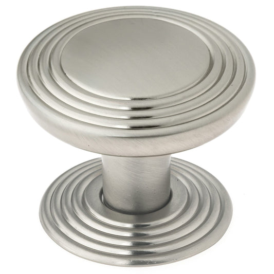 Transitional Knob, 1-9/16" D, Brushed Nickel alt 0