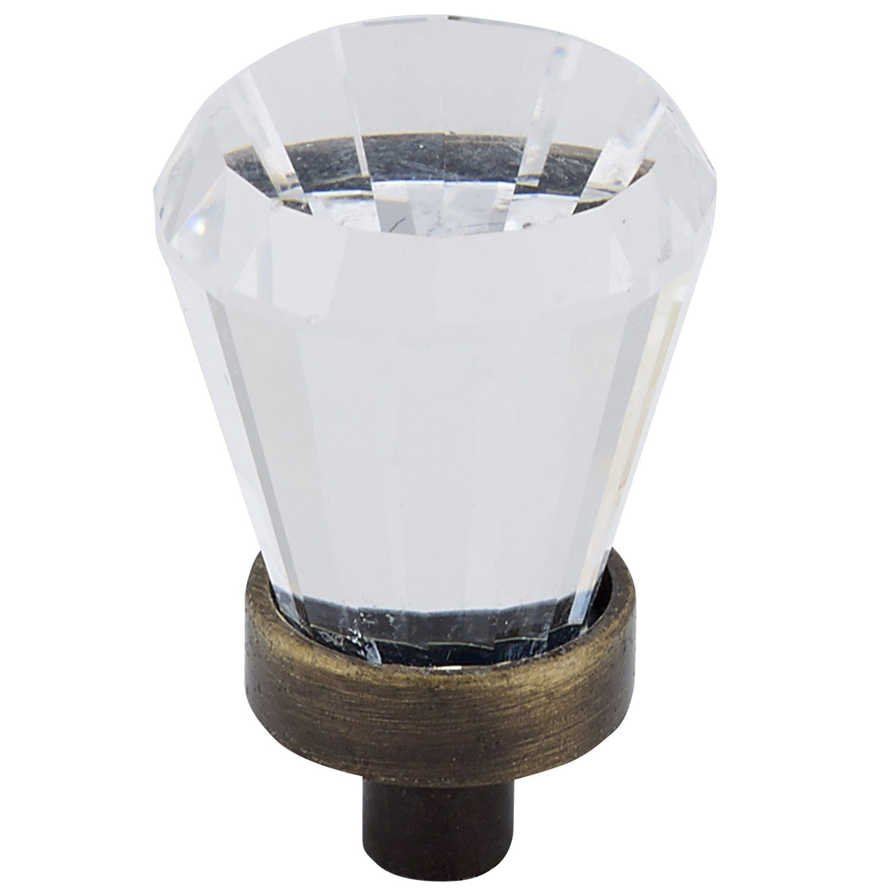 Traditional Knob, 3/4" D, Antique English, Clear alt 0