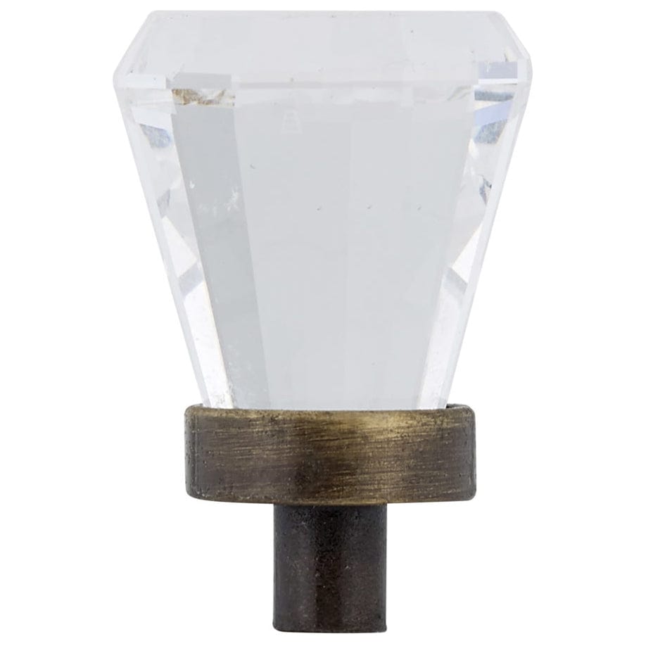 Traditional Knob, 3/4" D, Antique English, Clear alt 0