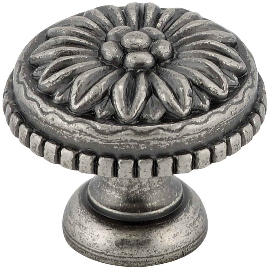 Traditional Knob, 1-3/16" D, Pewter alt 0