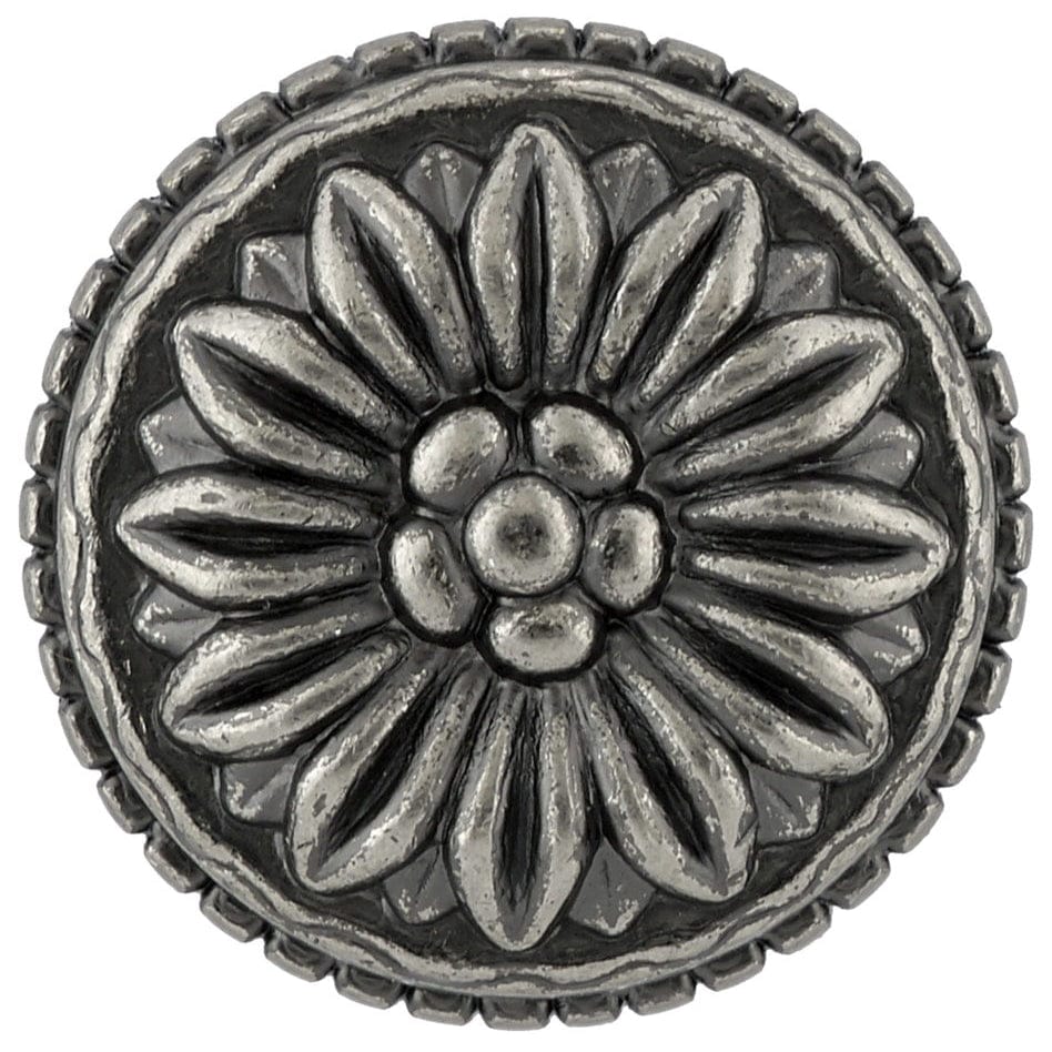 Traditional Knob, 1-3/16" D, Pewter alt 0