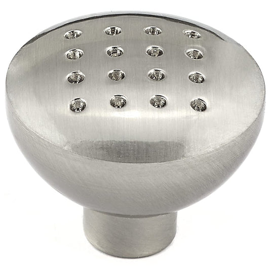 Contemporary Knob, 1-5/16" D, Brushed Nickel alt 0