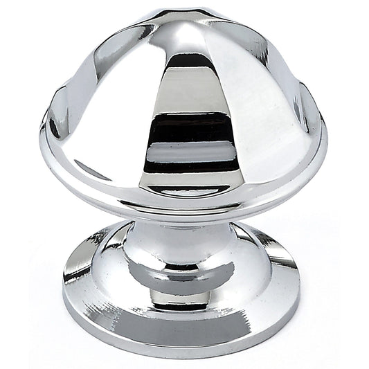 Contemporary Knob, 1-1/8" D, Chrome alt 0