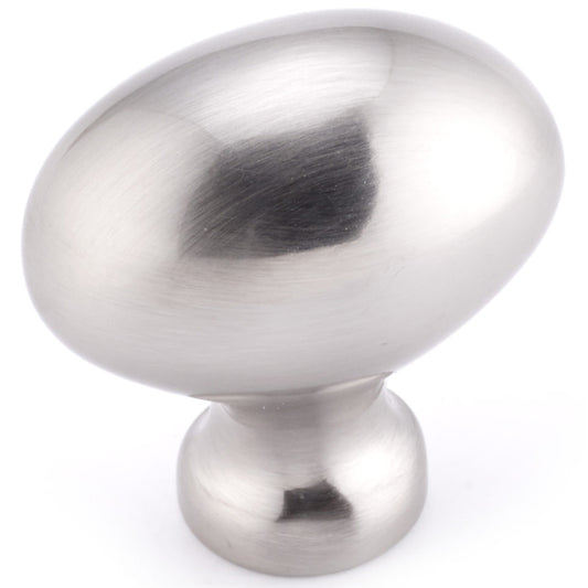 Contemporary Knob, 1-7/32-in x 25/32-in, Brushed Nickel alt 0