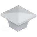Contemporary Knob, 1-1/4" x 1-1/4", Matte Chrome alt 0
