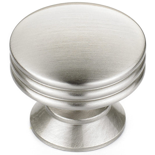 Contemporary Knob, 1-3/16" D, Brushed Nickel alt 0