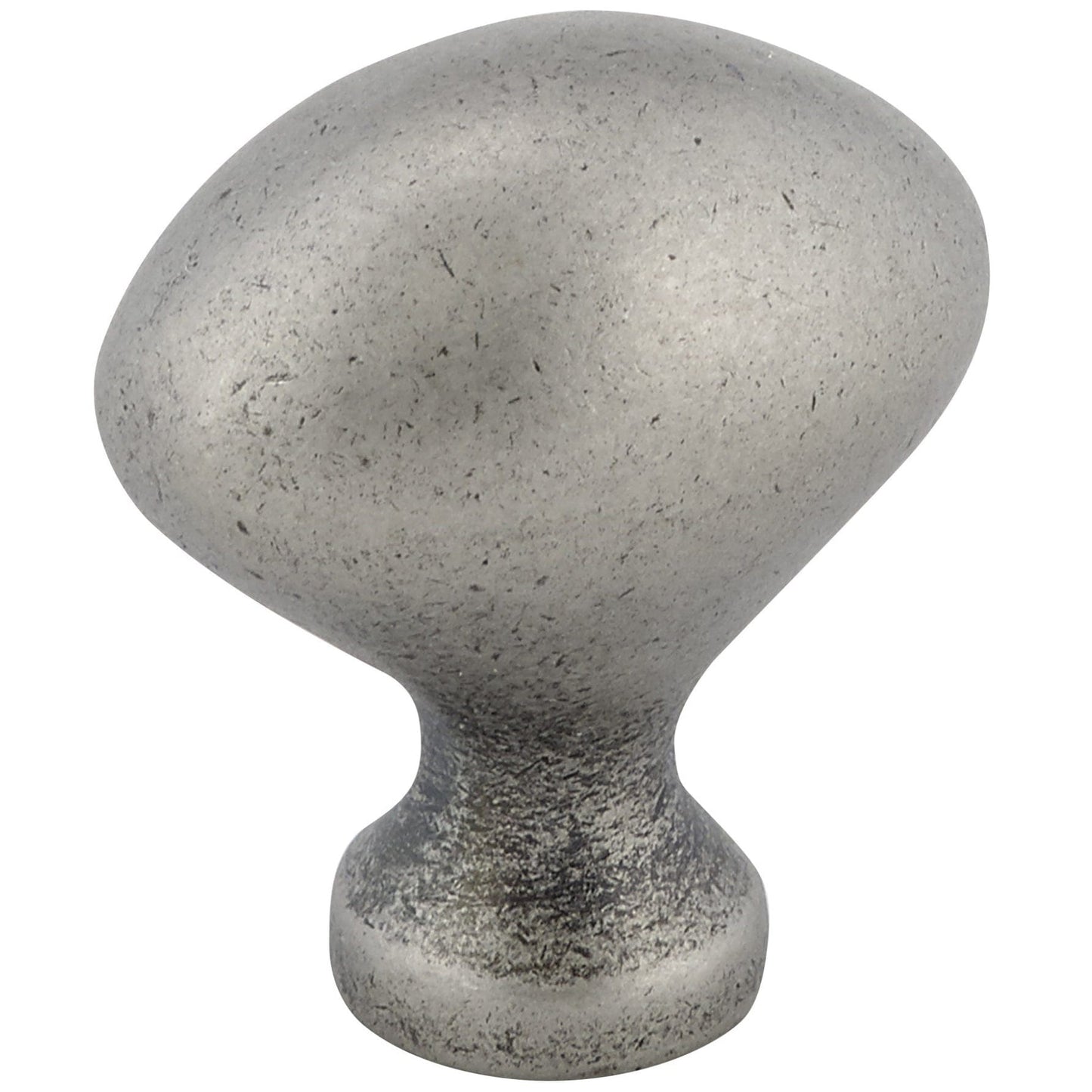 Traditional Knob, 1-3/16" x 25/32", Pewter alt 0