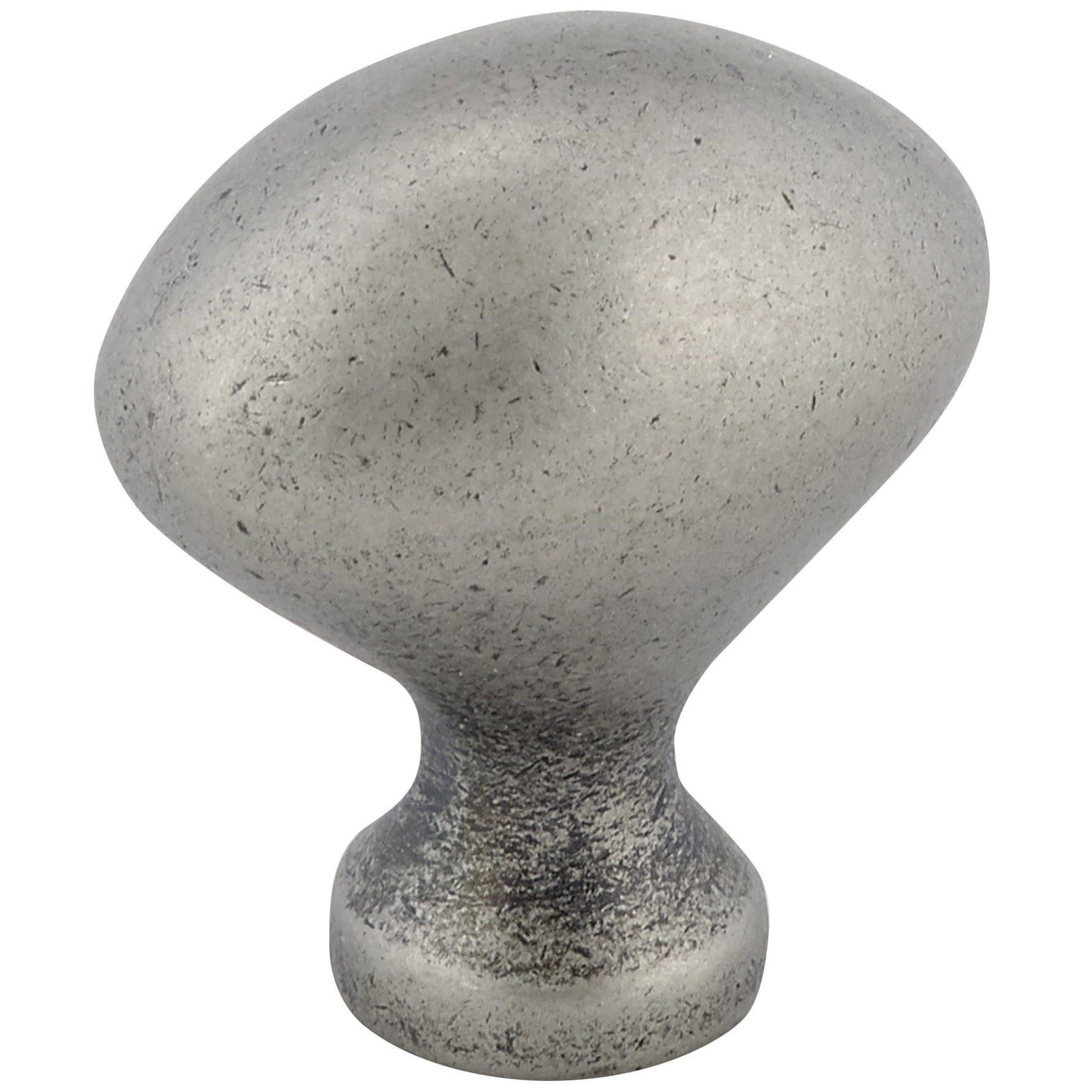 Traditional Knob, 1-3/16" x 25/32", Pewter alt 0