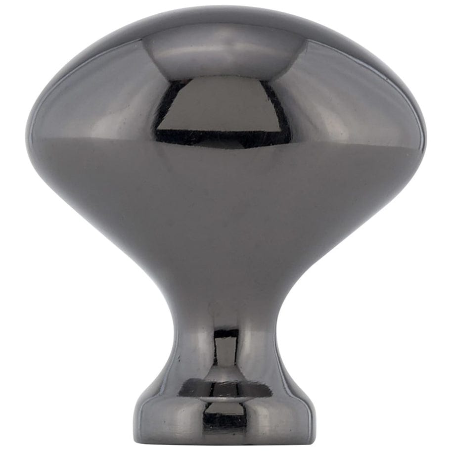 Traditional Knob, 1-3/16" x 25/32", Black Nickel alt 0