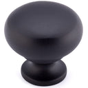 Traditional Knob, 1-1/4" D, Matte Black alt 0