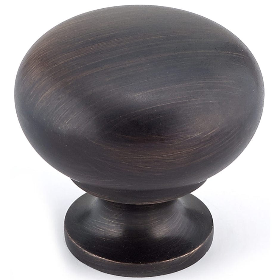 Traditional Knob, 1-1/4" D, Brushed Oil-Rubbed Bronze alt 0