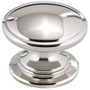 Traditional Knob, 1-1/4" D, Polished Nickel alt 0
