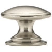 Traditional Knob, 1-1/4" D, Brushed Nickel alt 0