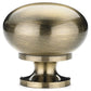 Traditional Knob, 1-1/4" D, Antique English alt 0