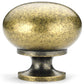 Traditional Knob, 1-1/4" D, Burnished Brass alt 0