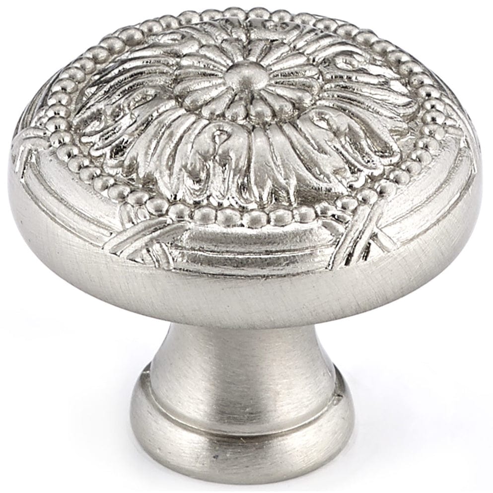 Traditional Knob, 1-1/4" D, Brushed Nickel alt 0