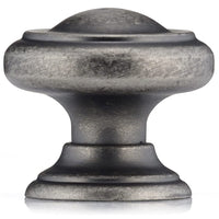 Traditional Knob, 1-3/16" D, Pewter alt 0