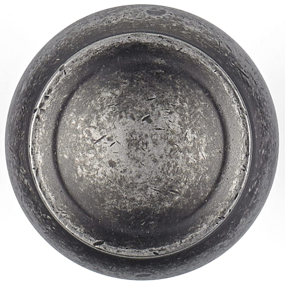 Traditional Knob, 1-3/16" D, Pewter alt 0