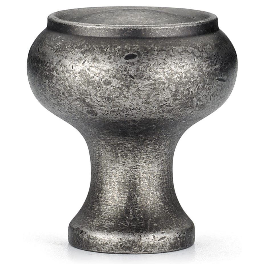Traditional Knob, 1-3/16" D, Pewter alt 0
