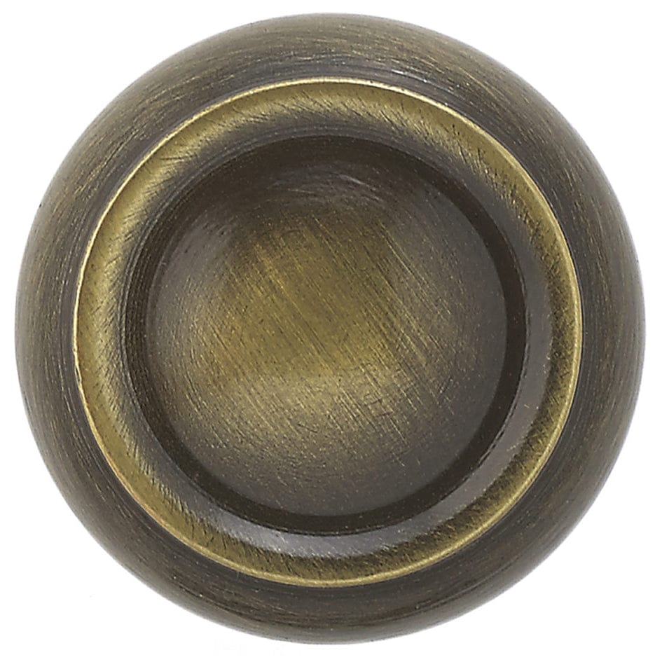 Traditional Knob, 1-3/16" D, Antique English alt 0