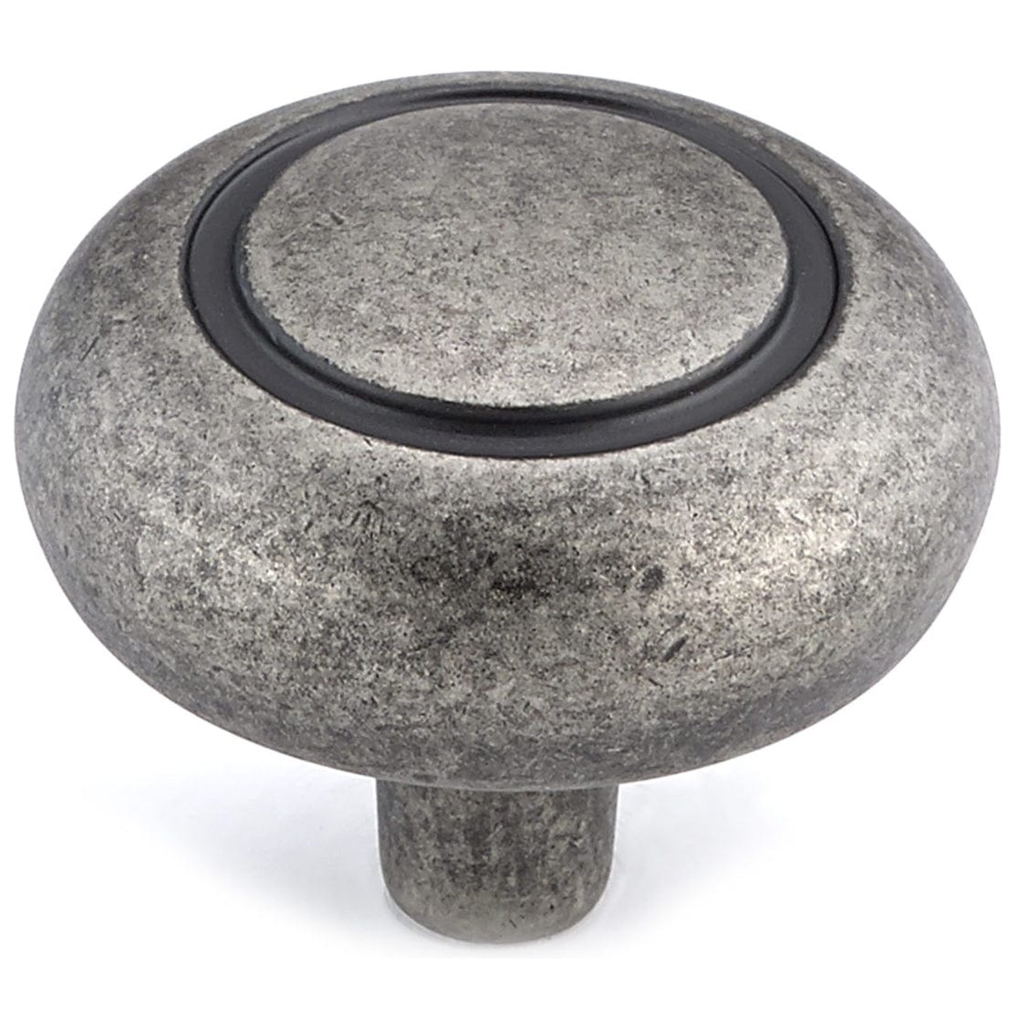 Traditional Knob, 1-1/4" D, Pewter alt 0