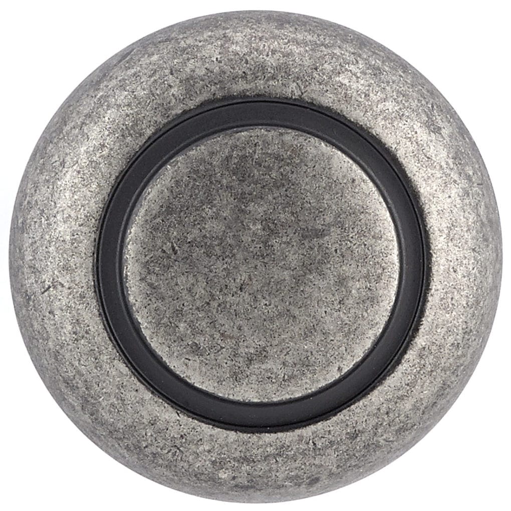 Traditional Knob, 1-1/4" D, Pewter alt 0