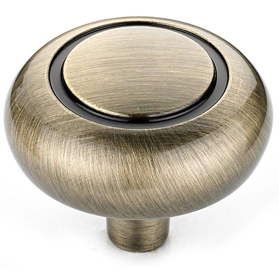 Traditional Knob, 1-1/4" D, Antique English alt 0