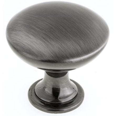 Contemporary Knob, 31/32" D, Black Stainless Steel alt 0