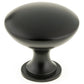 Contemporary Knob, 1-9/16" D, Matte Black alt 0