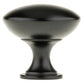 Contemporary Knob, 1-9/16" D, Matte Black alt 2