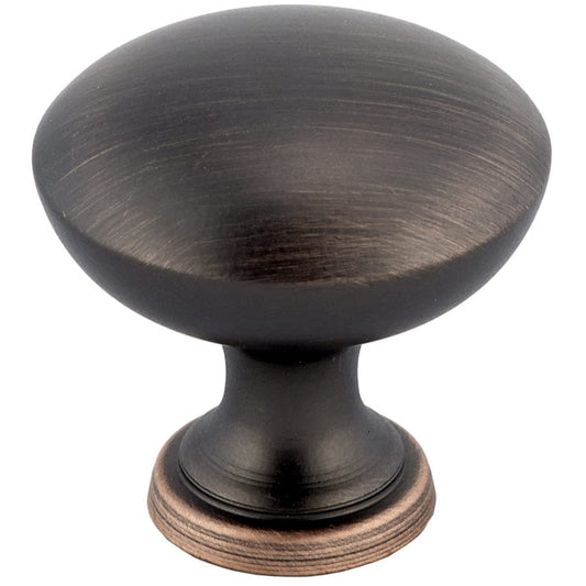 Traditional Knob, 1-3/16" D, Brushed Oil-Rubbed Bronze alt 0