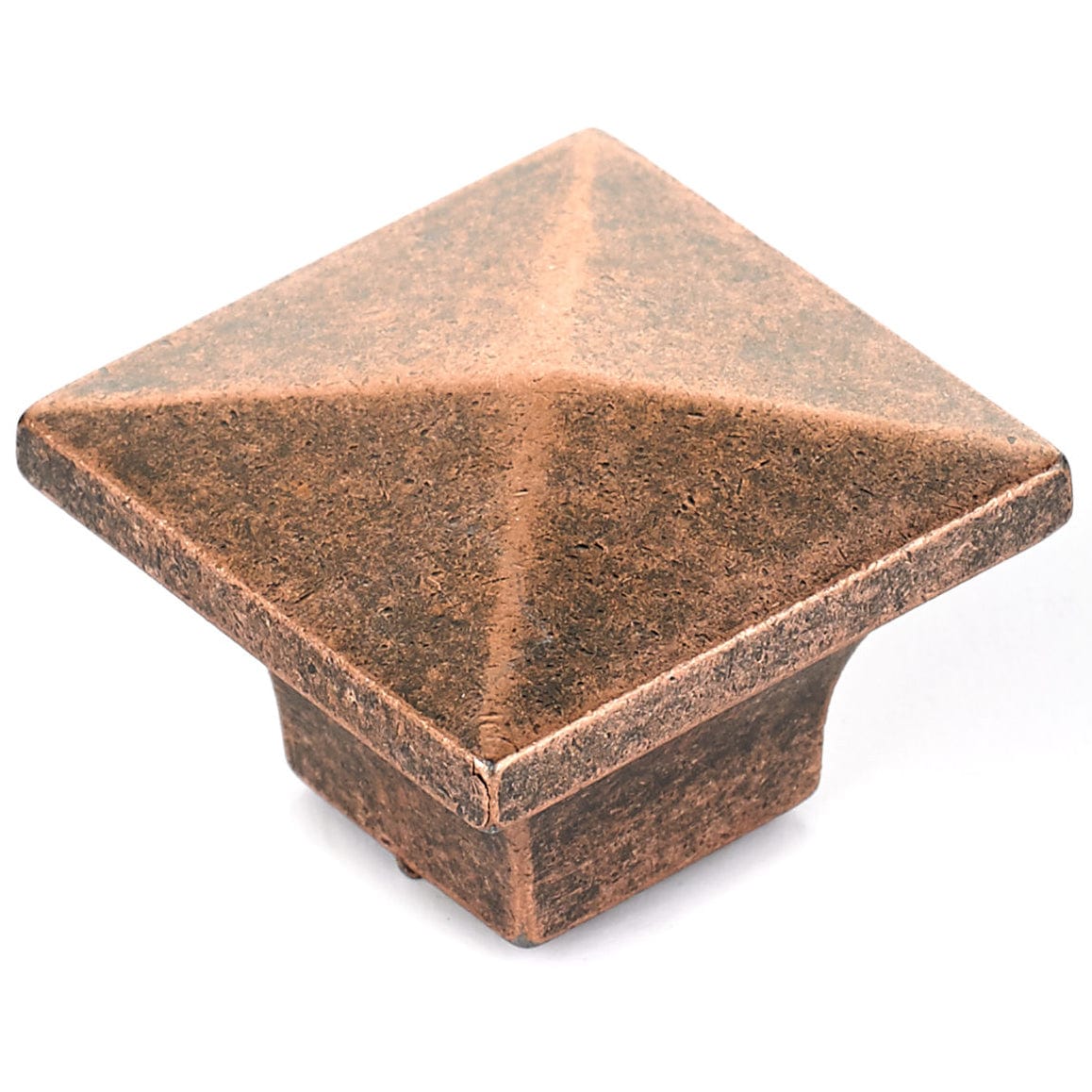 Traditional Knob, 1-1/4" x 1-1/4", Antique Copper alt 0