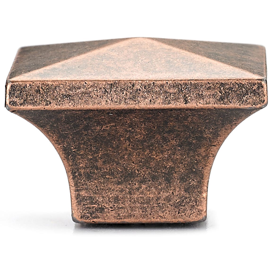 Traditional Knob, 1-1/4" x 1-1/4", Antique Copper alt 0