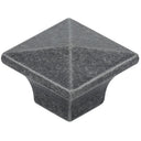Traditional Knob, 1-1/4" x 1-1/4", Natural Iron alt 0