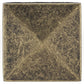 Traditional Knob, 1-1/4" x 1-1/4", Burnished Brass alt 0