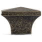 Traditional Knob, 1-1/4" x 1-1/4", Burnished Brass alt 0