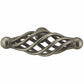 Traditional Knob, 2-23/32" x 25/32", Natural Iron alt 0