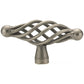 Traditional Knob, 2-23/32" x 25/32", Natural Iron alt 0