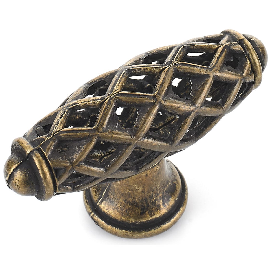 Traditional Knob, 2-9/32" x 25/32", Regency Brass alt 0