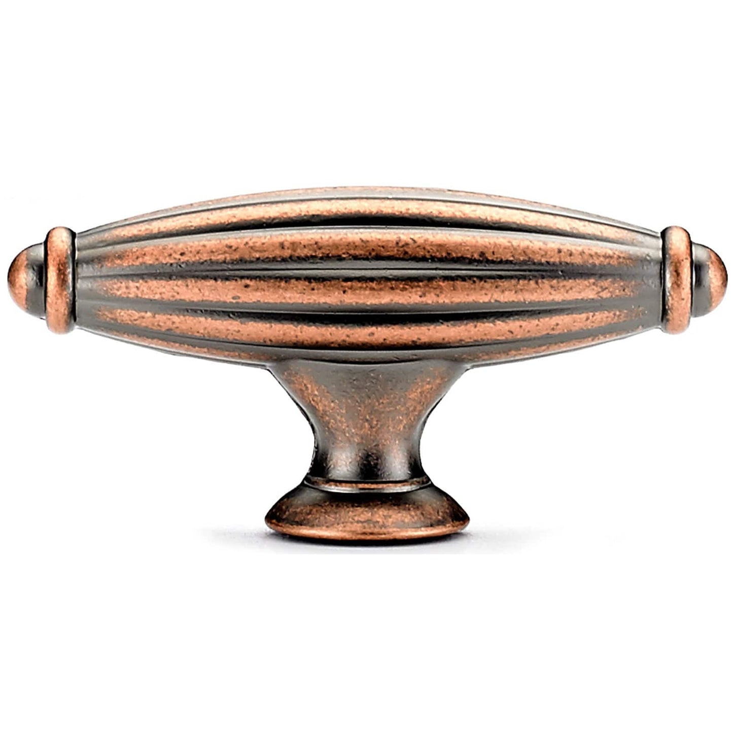 Traditional Knob, 2-9/16" x 25/32", Antique Copper alt 0