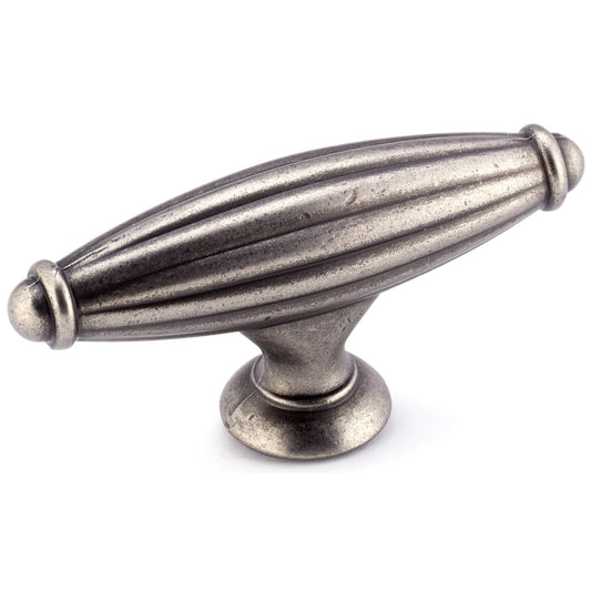 Traditional Knob, 2-9/16" x 25/32", Antique Iron alt 0