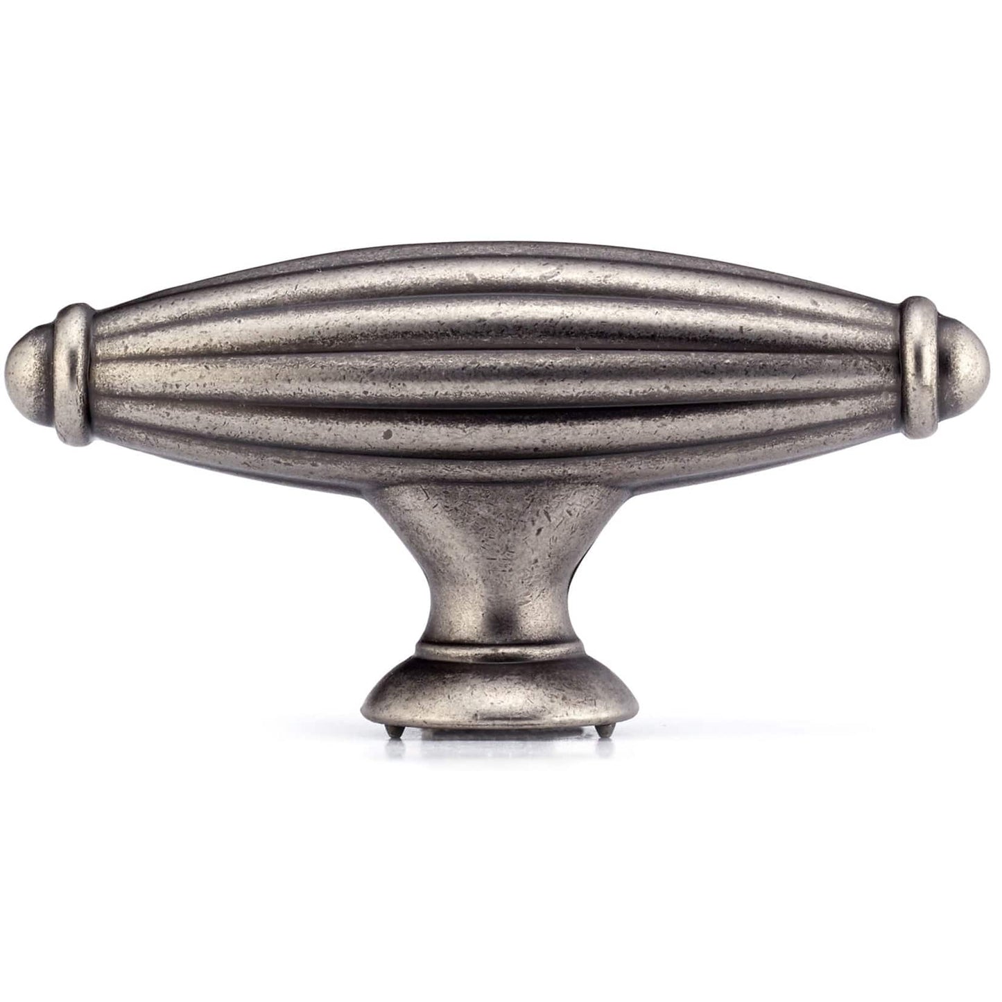 Traditional Knob, 2-9/16" x 25/32", Antique Iron alt 0