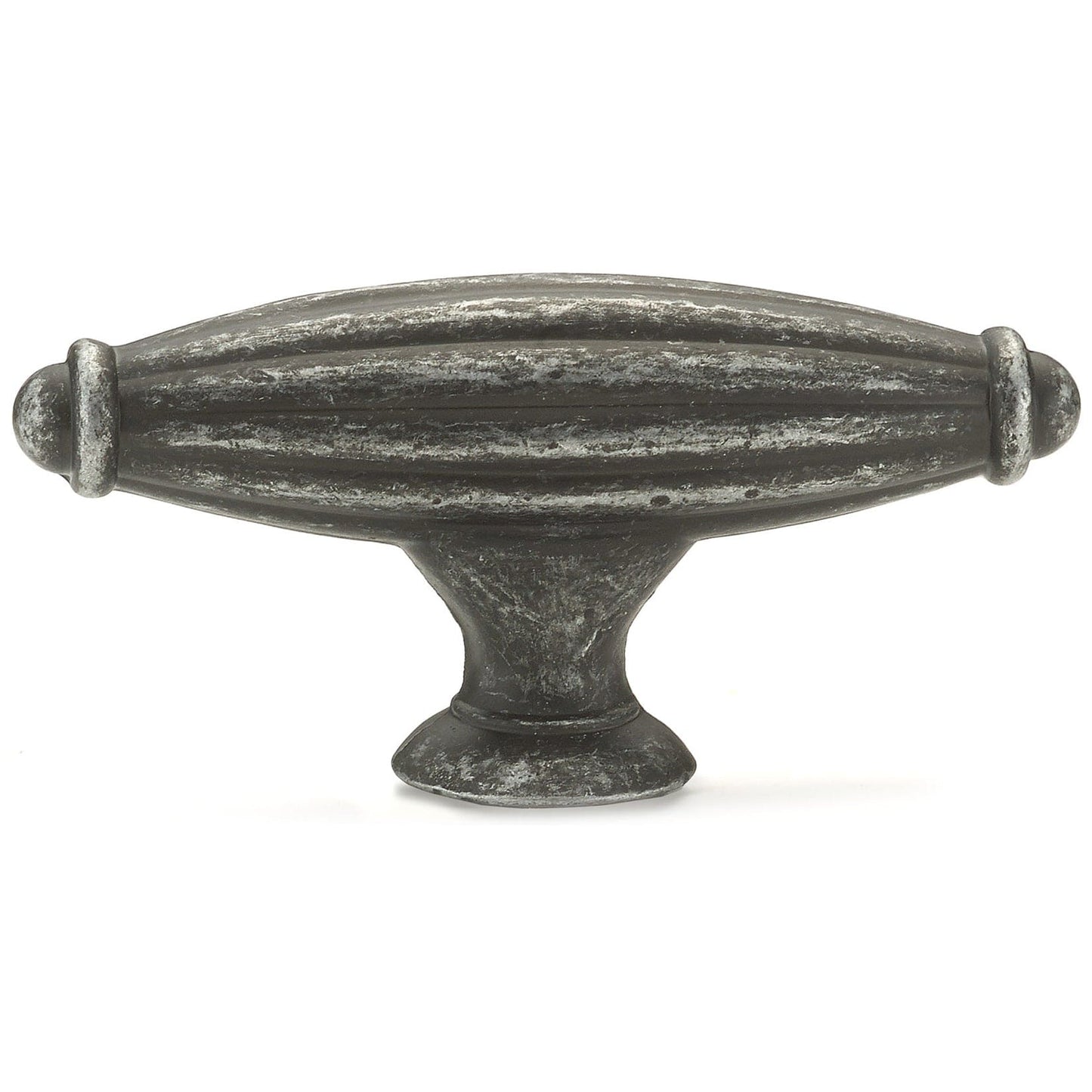Traditional Knob, 2-9/16" x 25/32", Natural Iron alt 0