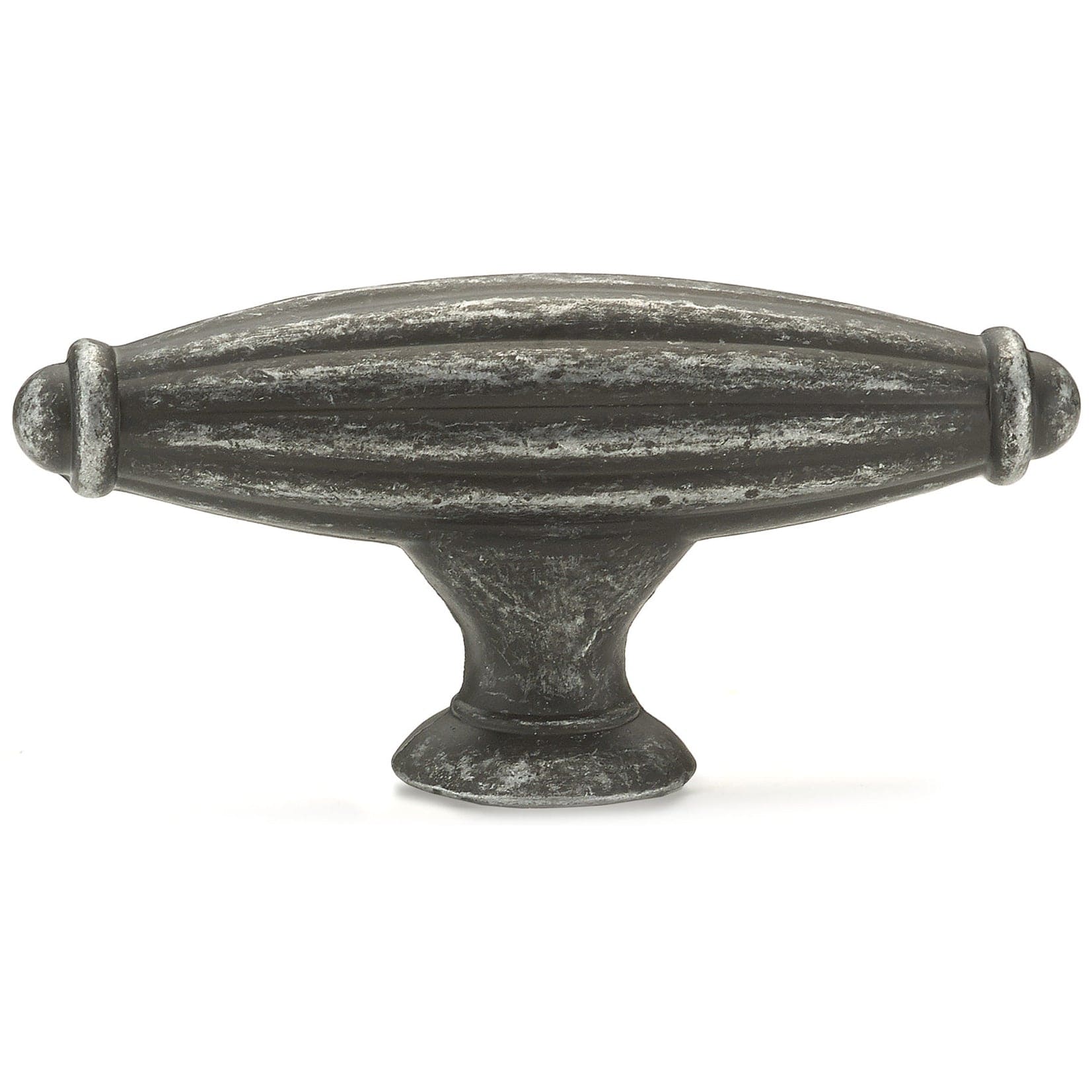 Traditional Knob, 2-9/16" x 25/32", Natural Iron alt 0