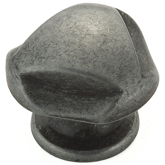 Traditional Knob, 1-1/8" D, Wrought Iron alt 0