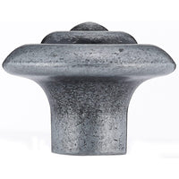 Traditional Knob, 1-1/4" D, Wrought Iron alt 0