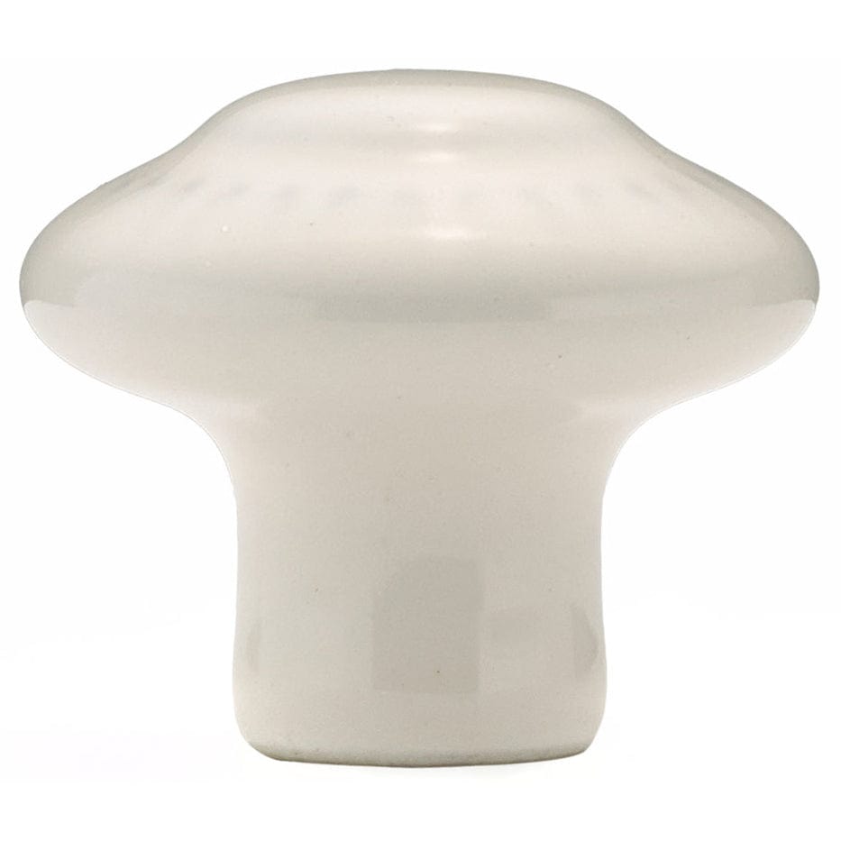 Traditional Knob, 1-3/8" D, White alt 2