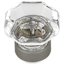 Eclectic Knob, 1-5/16" D, Matte Nickel, Clear alt 0